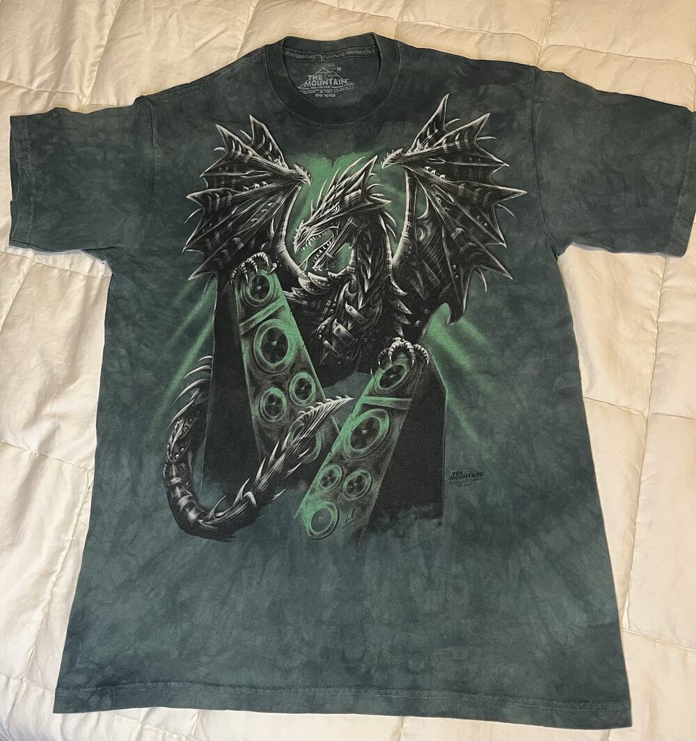 The Mountain Electric Dragon Adult Men's Tshirt Medium